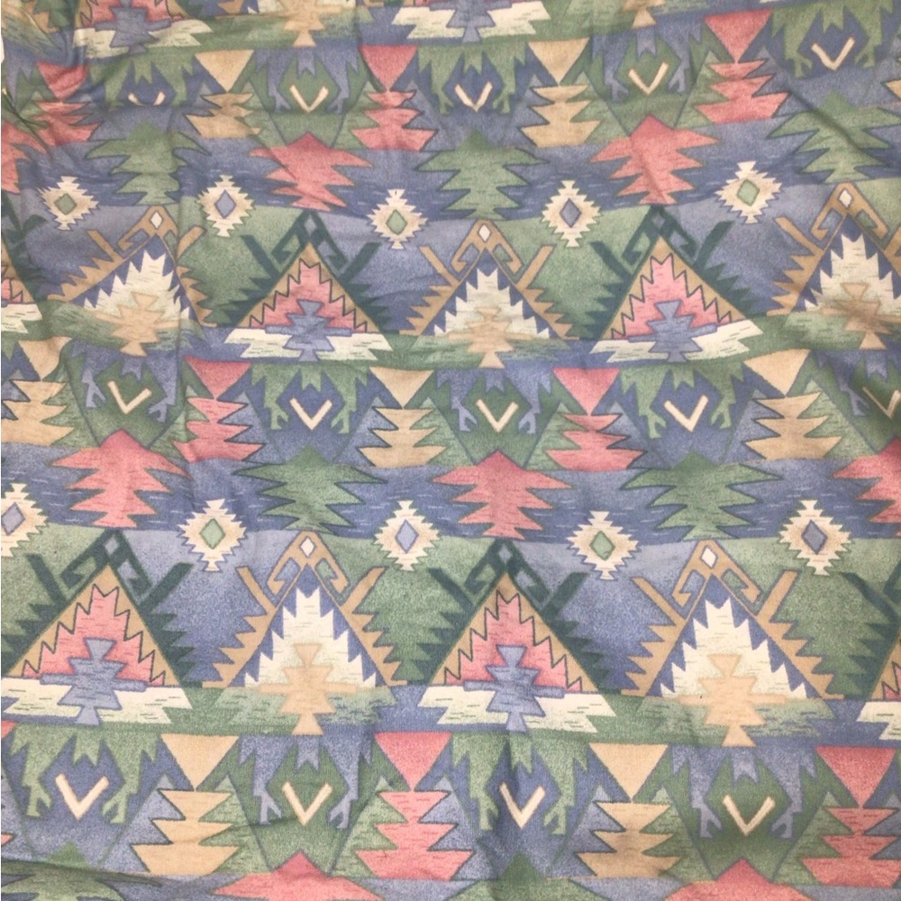VTG KINGSWAY CHEROKEE SEWING FABRIC  7+ yards southwestern 100% COTTON
